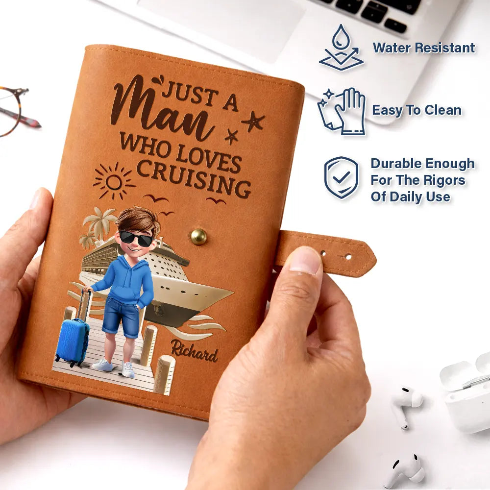 All My Travel Crap - Personalized Leather Cable Bag