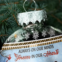 Family,Christmas,Memorial,Sad - Although You Cannot See Me I Am Always With You - Personalized Ball Ornament