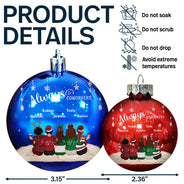 Gift For Bestie,Christmas,Happy - Always Besties - Personalized Ball Ornament