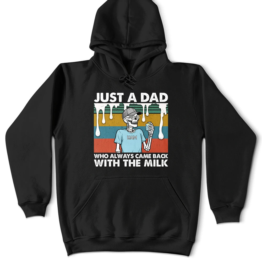 Gift For Husband, Gift For Yourself, Gift For Men, Gift For Father, Funny, Afro Dad - Always Came Back With The Milk - Personalized T Shirt