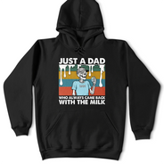 Gift For Husband, Gift For Yourself, Gift For Men, Gift For Father, Funny, Afro Dad - Always Came Back With The Milk - Personalized T Shirt