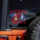 Pet Lovers,Happy,America 250th,Independence Day - America 250 Anniversary Dog Cat Lover - Personalized Decor Decal