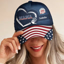 Gift For Husband,Gift For Yourself,Gift For Men,Gift For Father,Gift For Grandpa,Independence Day,Happy - America 250 Anniversary Grandpa Dad Kids Handprints - Personalized Classic Cap