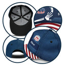 Gift For Husband,Gift For Yourself,Gift For Men,Gift For Father,Gift For Grandpa,Independence Day,Happy - America 250 Anniversary Grandpa Dad Kids Handprints - Personalized Classic Cap