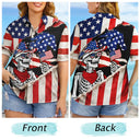Gift For Yourself, Gift For Women, Gift For Men, Independence Day, America 250th, Happy, No Custom - America 250 Years Cowboy Skeleton - Hawaiian Shirt
