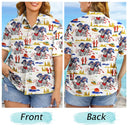 Gift For Yourself,Gift For Women,Gift For Men,Independence Day,America 250th,Happy,No Custom - America 250 Years Cowboy Skeleton Pattern - Hawaiian Shirt