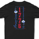 Gift For Yourself,Gift For Women,Happy,Independence Day,America 250th - America 250 Years Of Freedom Birth Flower - Personalized T Shirt