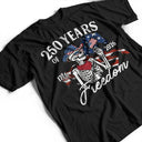 Gift For Yourself,Gift For Women,Gift For Men,Independence Day,America 250th,No Custom,Happy - America 250 Years Of Freedom Cowboy Skeleton - T Shirt