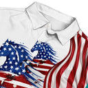 Gift For Yourself,Gift For Women,Gift For Men,Independence Day,America 250th,Happy,No Custom - America 250 Years Of Freedom Cowboy Skeleton With Horses - Hawaiian Shirt