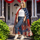 America 250th,Independence Day,Gift For Yourself,Proud,Custom Text - America 250th Anniversary - Personalized Costume Capea