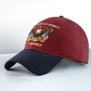 America 250th, Independence Day, Gift For Yourself, Proud, Custom Text - America 250th Anniversary - Personalized Embroidered Two Tone Cap