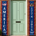 America 250th,Independence Day,Top Market,Family,Proud,Icon - America 250th Anniversary - Personalized Porch Banners