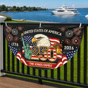 Independence Day,America 250th,Family,Gift For Sibling,Gift For Grandparents,Parents,Gift For Yourself,Proud - America 250th Anniversary Family - Personalized Non-Pleated Fan Flag