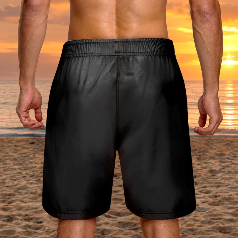 America 250th, Independence Day, Gift For Yourself, Proud, Icon - America 250th Anniversary US Pride Patriotic Eagle - Personalized Unisex Beach Shorts