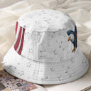 Independence Day,America 250th,Gift For Men,Icon,Proud - America 250th Anniversary US Pride Patriotic Eagle - Personalized Bucket Hat