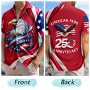 Gift For Men, Gift For Yourself, Happy - America 250th Anniversary US Pride Patriotic Eagle - Personalized Hawaiian Shirt