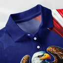Gift For Men,Gift For Yourself,Happy - America 250th Anniversary US Pride Patriotic Eagle - Personalized Polo Shirt