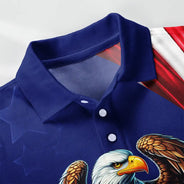 Gift For Men,Gift For Yourself,Happy - America 250th Anniversary US Pride Patriotic Eagle - Personalized Polo Shirt