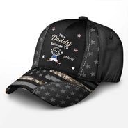 Gift For Grandpa,Gift For Father,Funny,Independence Day,Icon - American Stars And Stripes This Papa Dad Belongs To - Personalized Classic Cap
