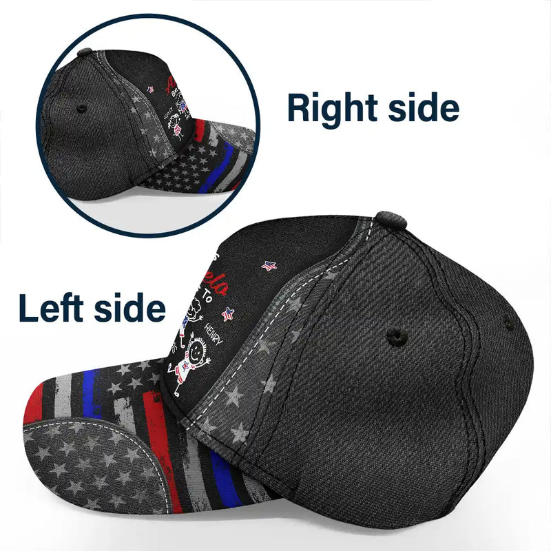 Gift For Grandpa,Gift For Father,Funny,Independence Day,Icon - American Stars And Stripes This Papa Dad Belongs To - Personalized Classic Cap
