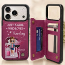 Gift For Yourself, Gift For Women, Gift For Men, Travel, Happy - And So The Adventure Begins - Personalized Leather Flip Wallet Phone Case