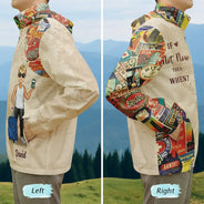 Gift For Women,Travel,Happy - And So The Adventure Begins Travel Lover - Personalized Rain Jacket