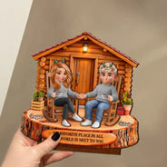 Anniversary,Gift For Couples,Old Couples,Romantic,Top Market,Vector-Anniversary Gift For Couples - Personalized Growing Old Together Wooden Plaque