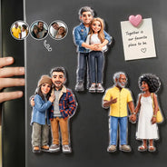 Art Design,Christmas,Custom Photo,Gift For Couples,Happy,Married Couple,Photo - Toybox Figure,Top Market - Anniversary Keepsake For Couples - Personalized Custom Photo Acrylic Magnet