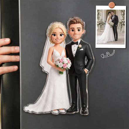 Anniversary Keepsake For Couples - Personalized Custom Photo Acrylic Magnet