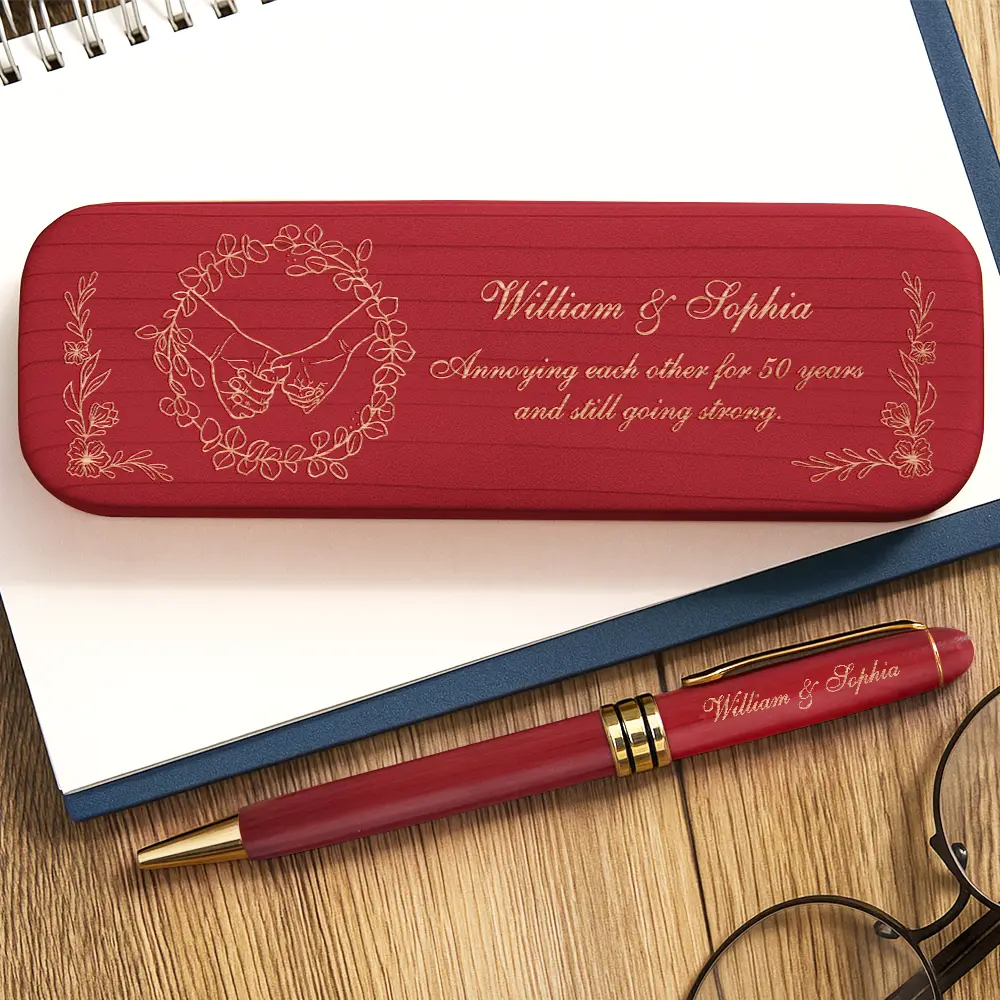 Annoying Each Other - Personalized Wooden Pen Set