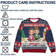 Old Couples,Gift For Husband,Gift For Wife,Christmas,Top Market,Love - Annoying Each Other 3D Effect Couple - Personalized Unisex Ugly Sweater