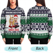 Love,Christmas,Gift For Wife,Gift For Husband,Gift For Couples - Annoying Each Other Couple - Personalized Unisex Ugly Sweater