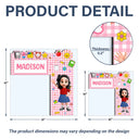 Confident, Back To School, Gift For Kids, Vector - Apple Pencil Preschool Kindergarten Boy Girl - Personalized Door Corner Wood Sign