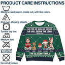 Christmas,Christian,Family,Pet Lovers - As For Me And My House We Will Serve The Lord - Personalized Unisex Ugly Sweater