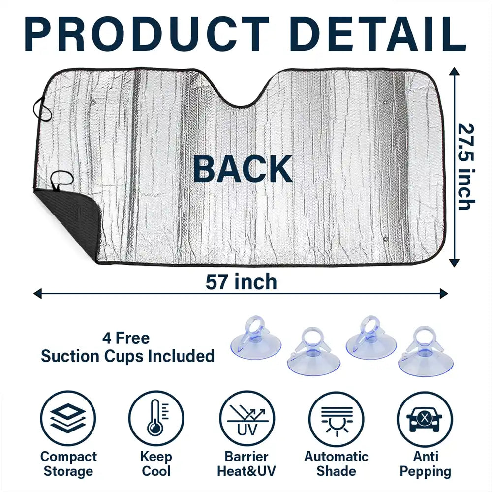 Gift For Grandpa,Gift For Grandma,Gift For Grandparents,Gift For Mother,Gift For Father,Christmas,Happy,Stick Figure - This Grandpa Grandma Belongs To Kids Pet - Personalized Auto Sunshade