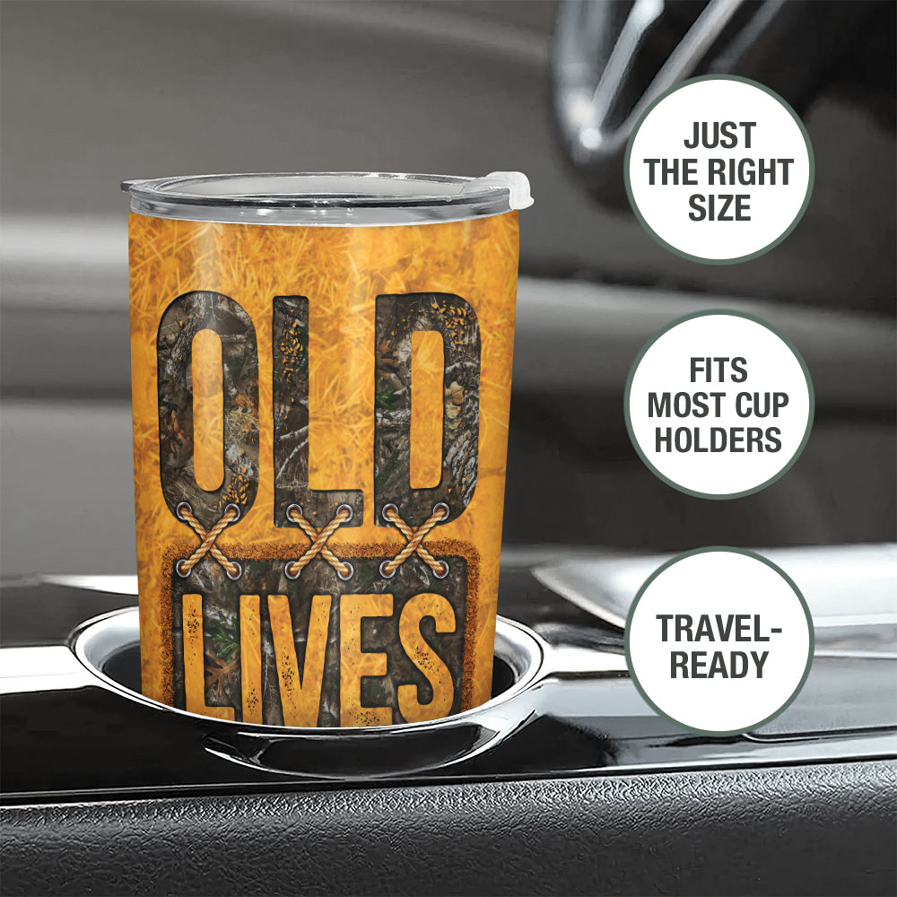Wander Prints Gift For Dad - Old Lives Matter - 20oz Insulated Tumbler - Father's Day Birthday Gift AZCS