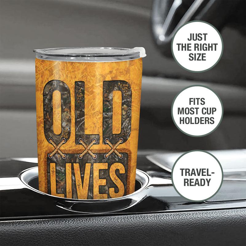 Wander Prints Gift For Dad - Old Lives Matter - 20oz Insulated Tumbler - Father's Day Birthday Gift AZCS