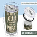 Wander Prints Gift For Dad - Fishing Being A Dad Is An Honor - 20oz Insulated Tumbler - Father's Day Birthday Gift AZCS