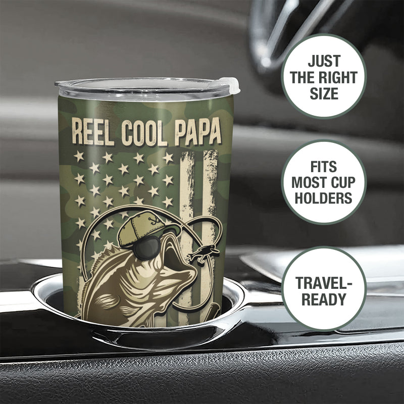 Wander Prints Gift For Dad - Fishing Being A Dad Is An Honor - 20oz Insulated Tumbler - Father's Day Birthday Gift AZCS