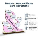Our Grandkids Our World - Loving Gift For Parent, Grandparent, Nana, Papa - Personalized Custom Shaped 2-Layered Wooden Plaque