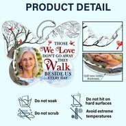 Custom Photo Although You Cannot See Me - Memorial Gift For Family, Siblings, Friends - Personalized Acrylic Car Hanger
