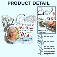 Custom Photo Although You Cannot See Me - Memorial Gift For Family, Siblings, Friends - Personalized Acrylic Car Hanger