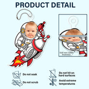 Custom Photo Funny Kid Vehicle - Gift For Children, Grandkids, Parents, Grandparents - Personalized Acrylic Car Hanger