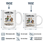 Thank You For Being My Emotional Coworker - Gifts For Colleagues, Besties - Personalized Mug