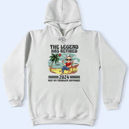 The Legend Has Retired Not My Problem Anymore Chibi Vintage - Personalized T Shirt