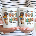Best Dog Mom Ever Cartoon Woman - Personalized Mug
