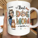 Best Dog Mom Ever Cartoon Woman - Personalized Mug