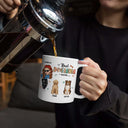 Best Dog Mom Ever Cartoon Woman - Personalized Mug