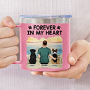 A Bond That Can't Be Broken Dog - Personalized 14oz Stainless Steel Tumbler With Handle