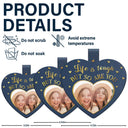Custom Photo Life Is Tough But So Are You - Personalized Custom Shaped Leather Keychain